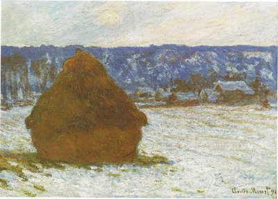 Meules, effet de neige - Claude Monet